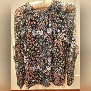 Ann Taylor Loft Fall Ruffle Long Sleeve Blouse